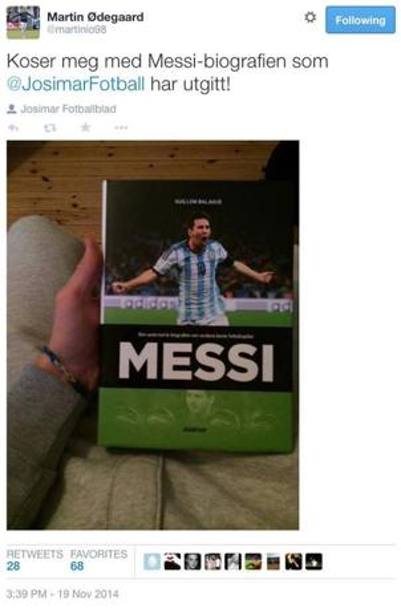 E non poteva mancare la biografia di Messi, nella collezione di Odegard.